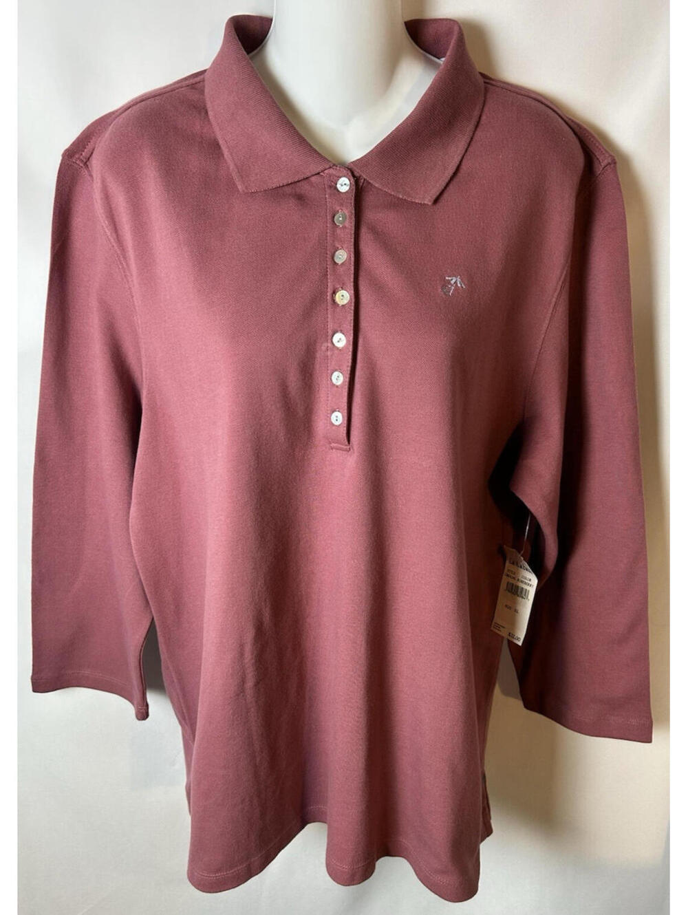 La Cabana Roseberry Knit Long Sleeve Blouse   Size XL   NWT